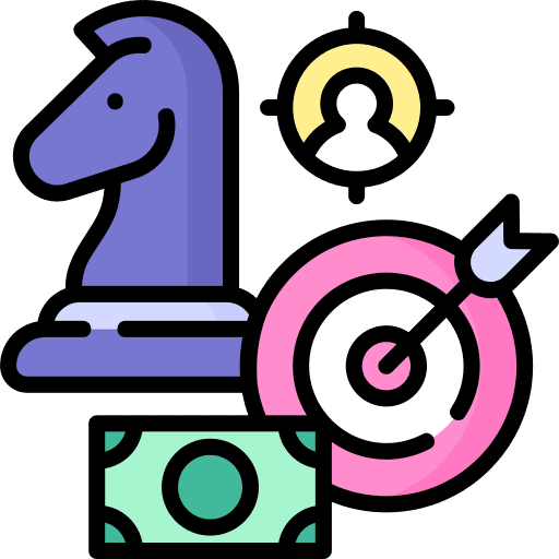 Strategy bill chess target icon Strategy bill chess target icon