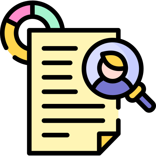 Data file pie chart user icon Data file pie chart user icon