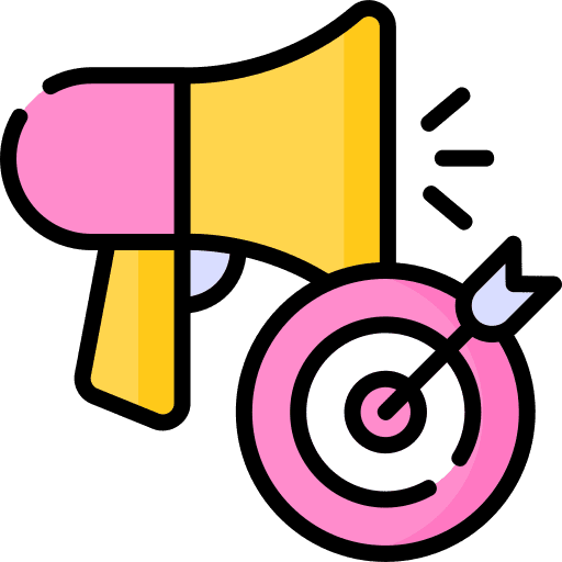 Marketing megaphone marketing targeted icon Marketing megaphone marketing targeted icon