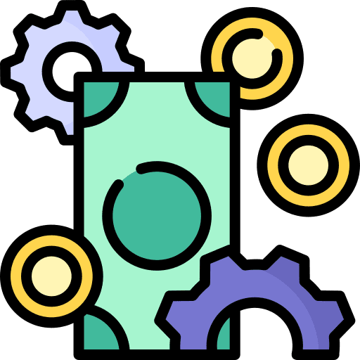 Optimization marketing setting management icon Optimization marketing setting management icon