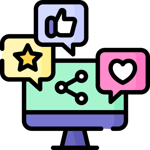 Social media social media thumbs up screen icon Social media social media thumbs up screen icon
