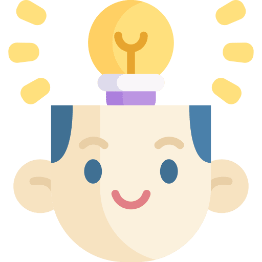 Idea symbol light bulb thinking icon