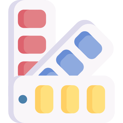 Pantone paint art and design color palette icon Pantone paint art and design color palette icon