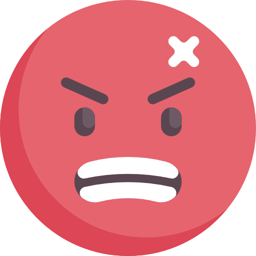 Angry emoticons smileys feelings icon