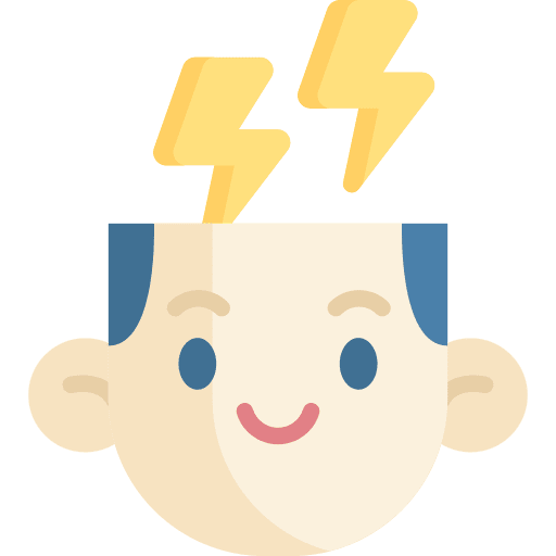 Brainstorm brainstorm head lightning icon Brainstorm brainstorm head lightning icon