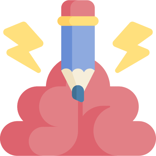 Brainstorm idea innovation pencil icon Brainstorm idea innovation pencil icon