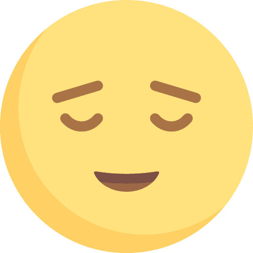 Calm smileys feelings calm icon