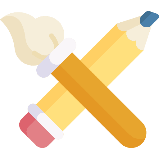 Tools brains art and design pencil icon Tools brains art and design pencil icon