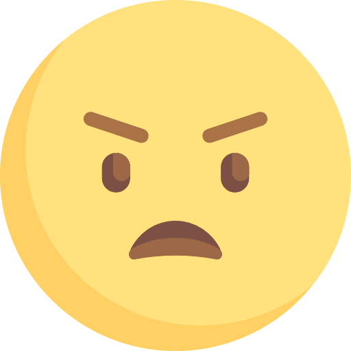 Angry mad anger smileys icon