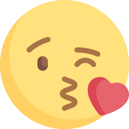 Kiss emoticons feelings kiss icon