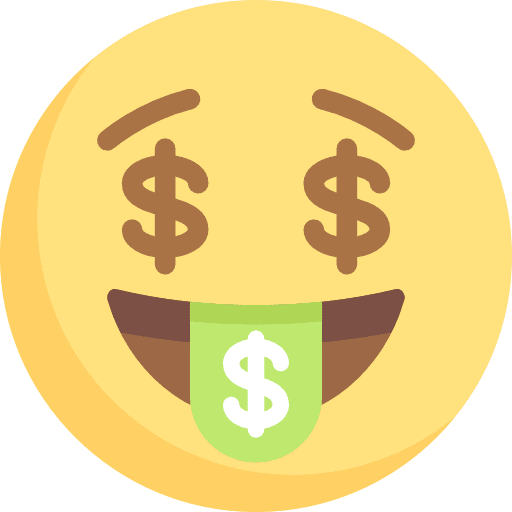 Rich emoticons emoji feelings icon