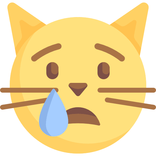 Cat feelings emoji cat icon