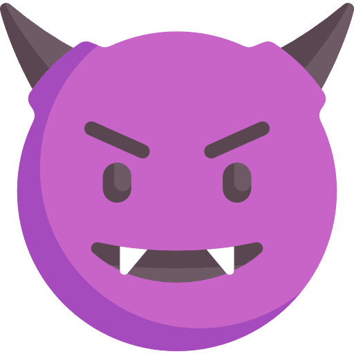 Devil smileys feelings devil icon