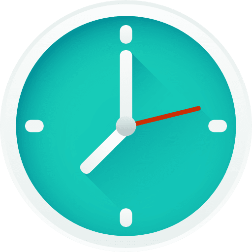 Clock time and date clocks furniture and household icon