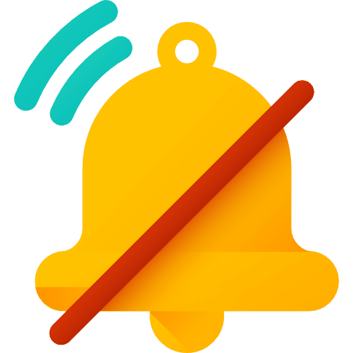 Silent silent bell communications icon