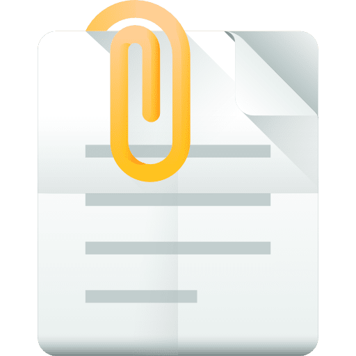 Attach office material archive document icon