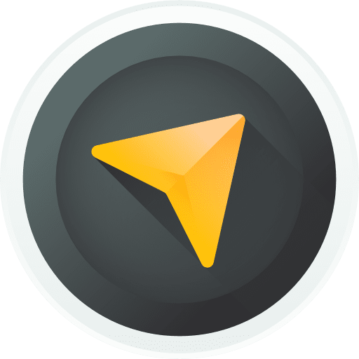 Direction sign right maps and location icon