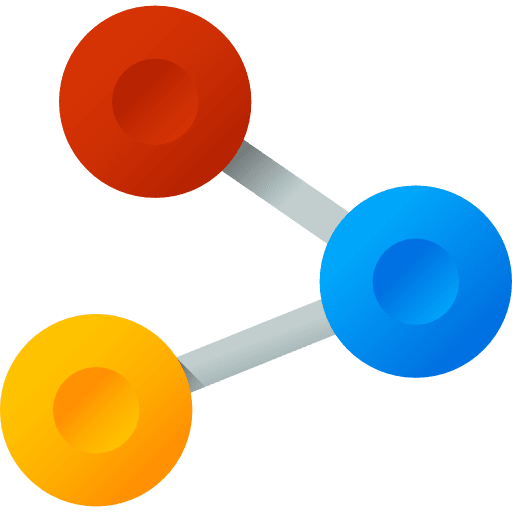 Share internet connection circles icon