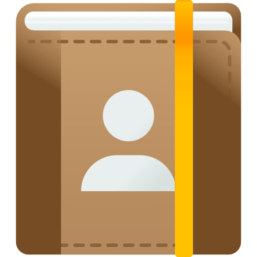 Contact contact notepad agenda icon