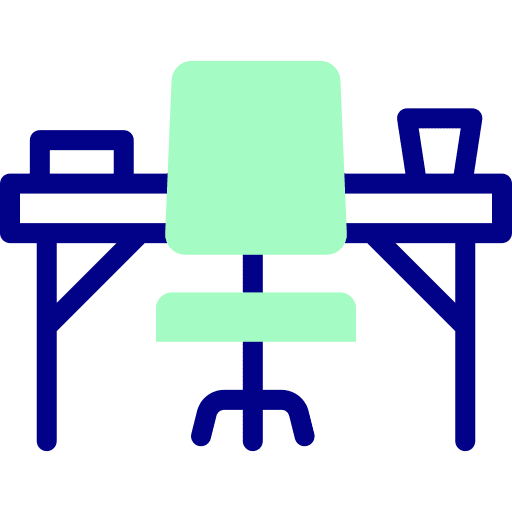 Desk workplace workspace desk icon