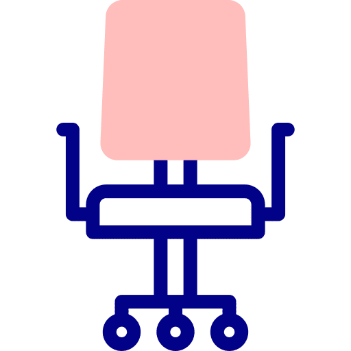 Office chair work furniture and household chair icon