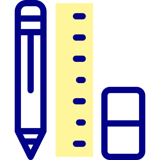 Stationery education eraser tool icon