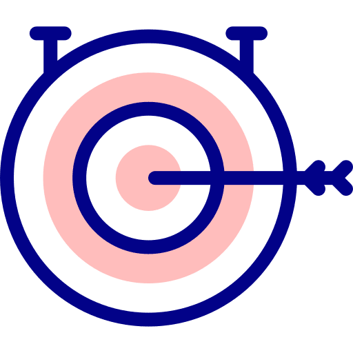 Dart board goal arrow business icon Dart board goal arrow business icon