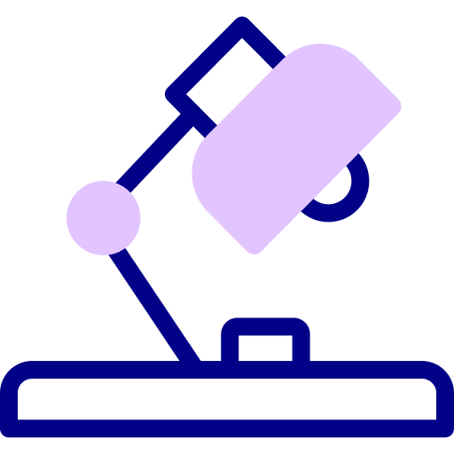 Desk lamp education furniture and household technology icon Desk lamp education furniture and household technology icon