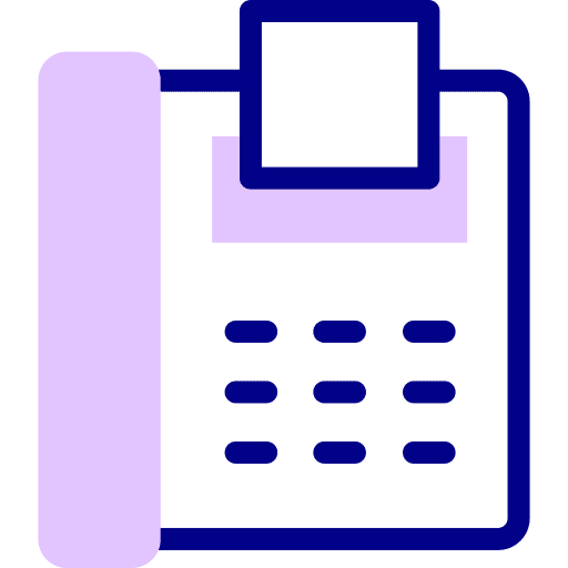 Fax landline telephone communications icon Fax landline telephone communications icon