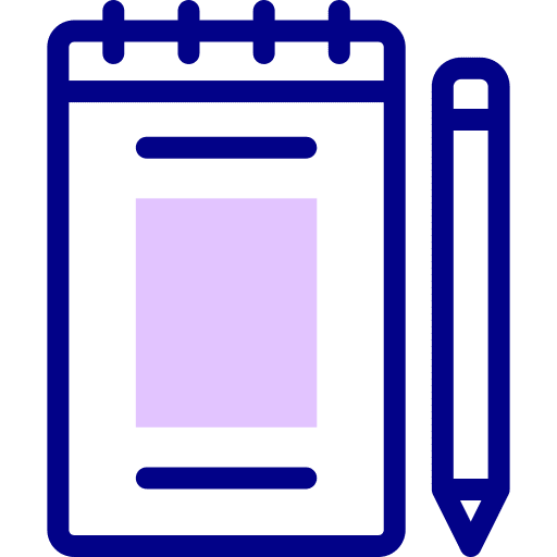 Notepad pencil write pen icon Notepad pencil write pen icon