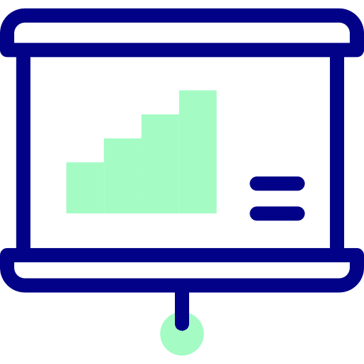 Presentation bars graphic education icon Presentation bars graphic education icon