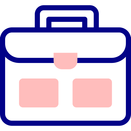 Suitcase job bag portfolio icon Suitcase job bag portfolio icon