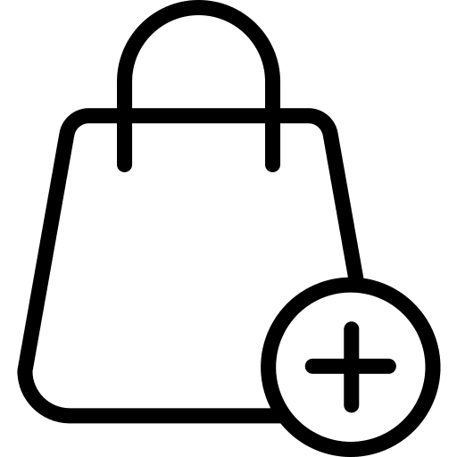 Bag buy bag plus icon