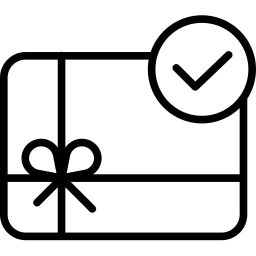 Gift card business and finance voucher commerce icon