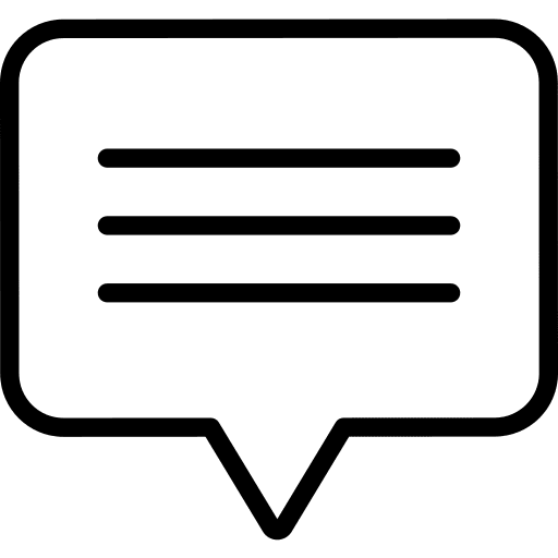 Message text communications talk icon