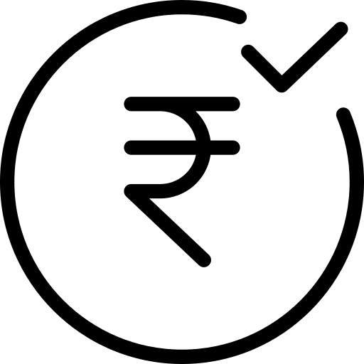 Rupee business and finance currency rupee icon