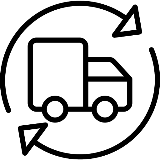 Delivery truck transport shipping cargo truck icon