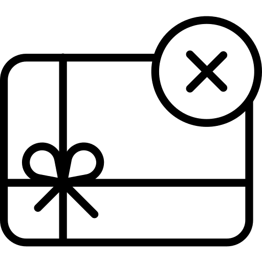 Gift card business and finance commerce gift card icon