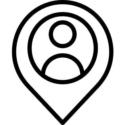 Location point gps pin icon