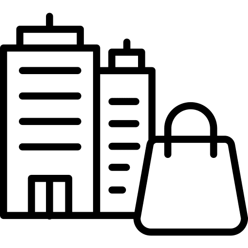 Shopping mall shopping mall commerce and shopping commerce icon