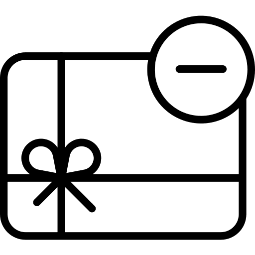 Gift card gift voucher dollar debit card icon