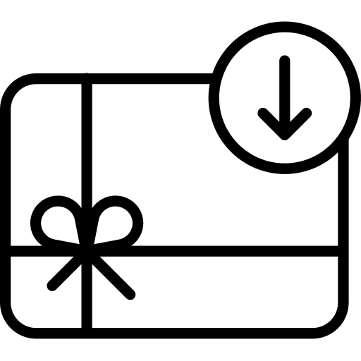 Gift card payment method voucher gift icon