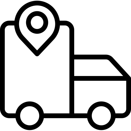 Location transportation maps and location placeholder icon