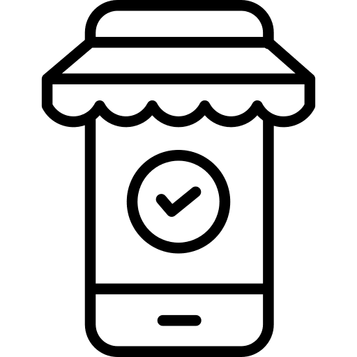 Shopping online shopping online commerce and shopping smartphone icon