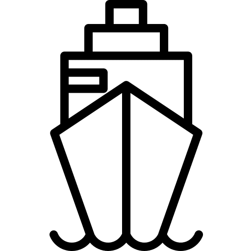 Boat cruise transport yacht icon