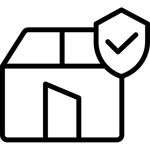 Delivery insurance security delivery package icon