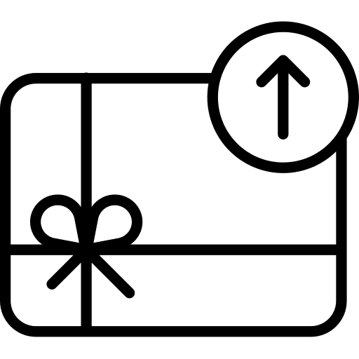 Gift card card payment method debit card icon