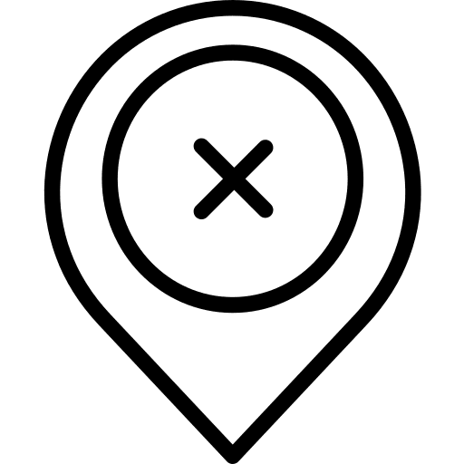 Location location delete map pointer icon