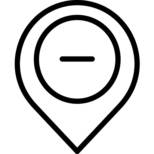Remove location interface placeholder icon