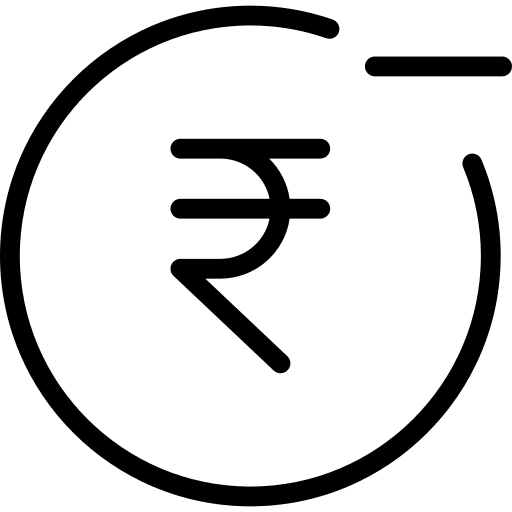 Rupee payment rupee coin icon